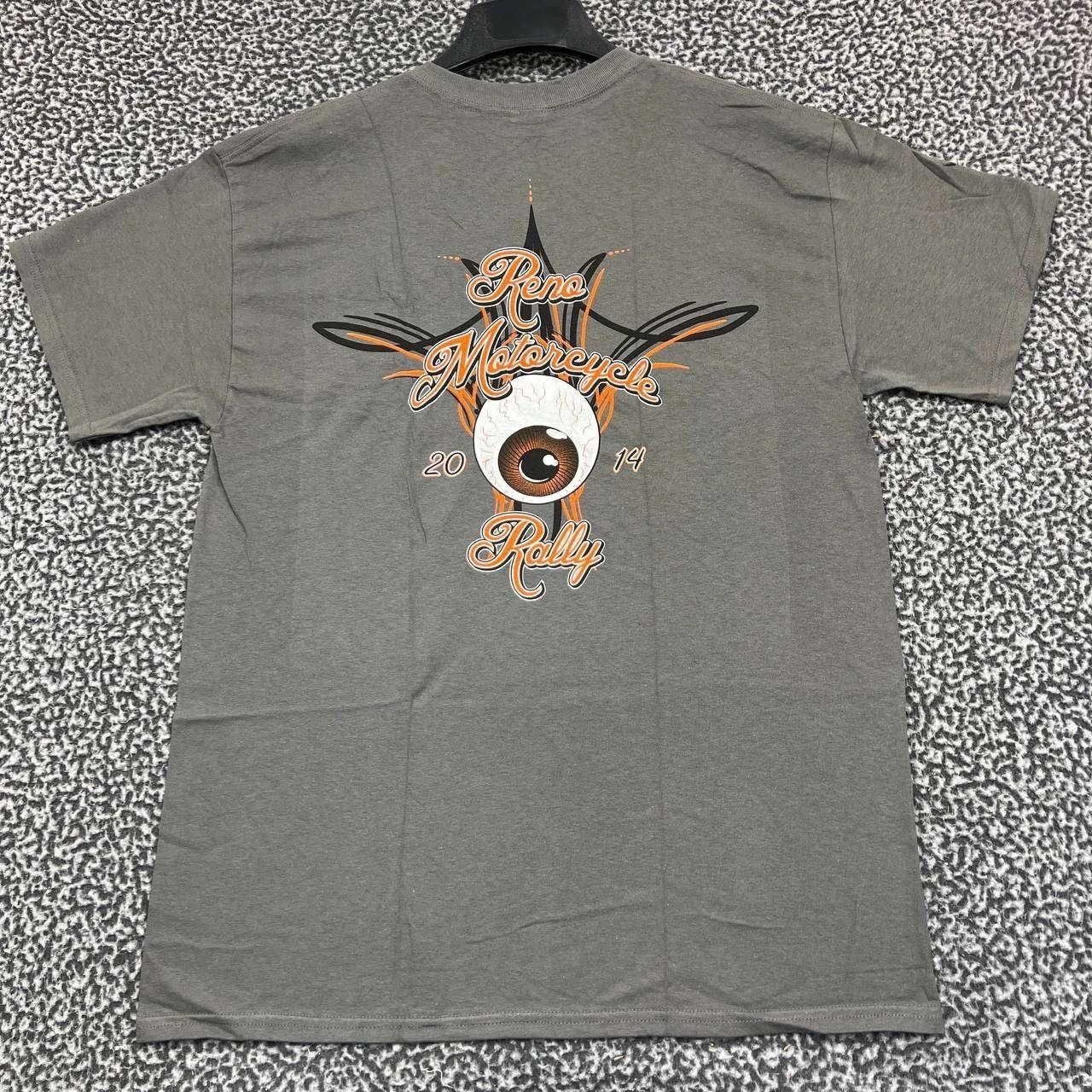 Gildan Vintage Reno Motorcycle Rally Shirt Men L Short Sleeve New Size US L / EU 52-54 / 3 - 1 Thumbnail