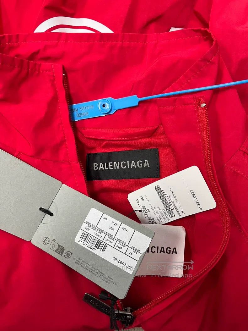 Balenciaga Balenciaga Letter Printed Zip-up Stand Collar Long Sleeve Size US S / EU 44-46 / 1 - 5 Thumbnail