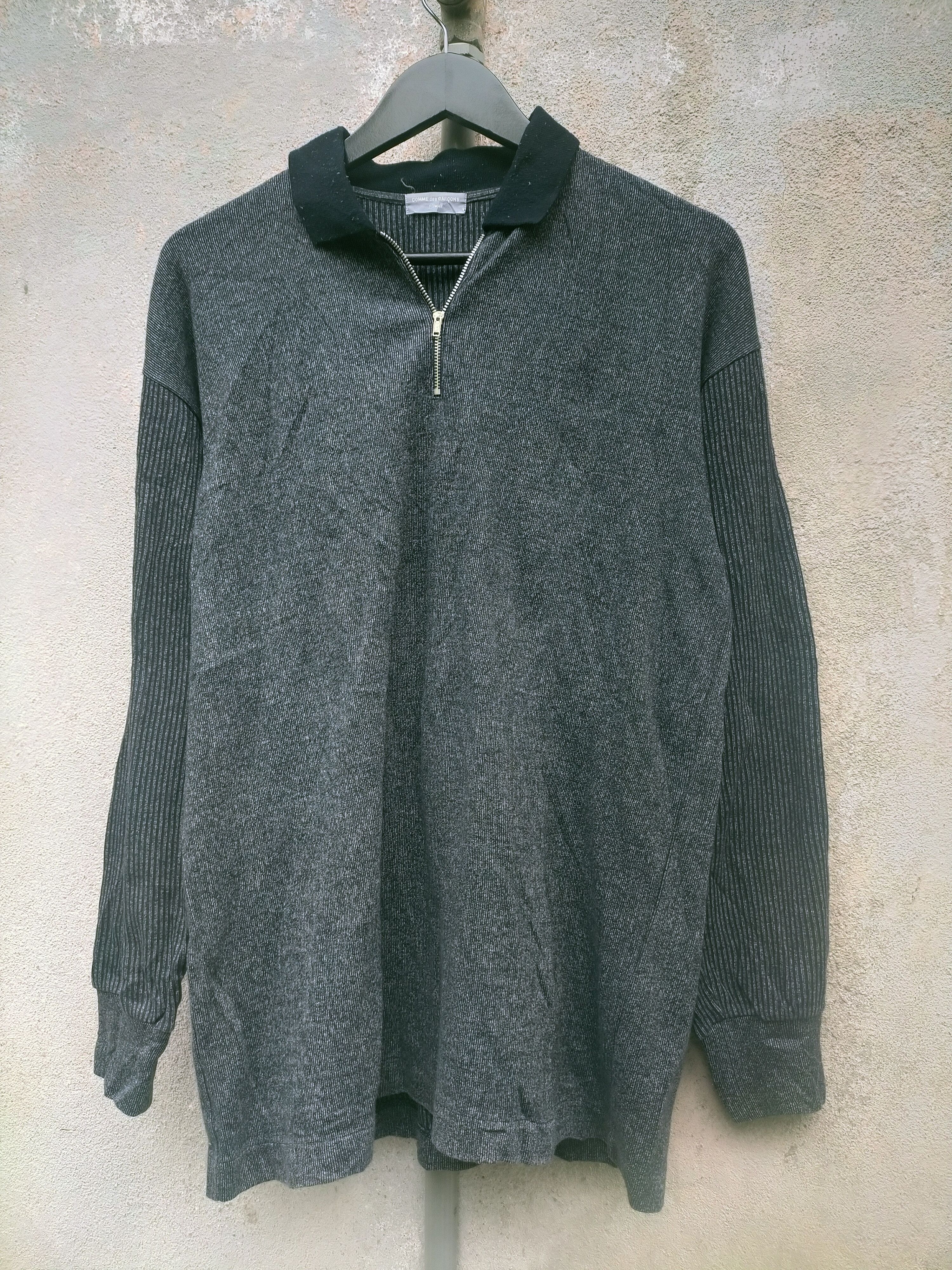 Comme des Garcons × Vintage 🔥 Vintage 90s Comme des Garcons Half Zip Tshirt Size US L / EU 52-54 / 3 - 1 Thumbnail