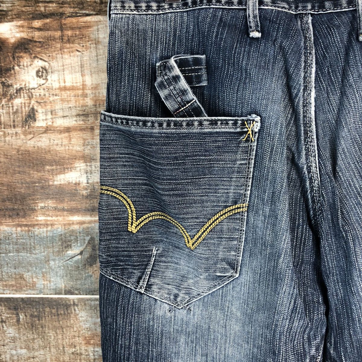Edwin DLL Edwin Blue Distressed Denim Pants #C130 Size US 32 / EU 48 - 16 Thumbnail