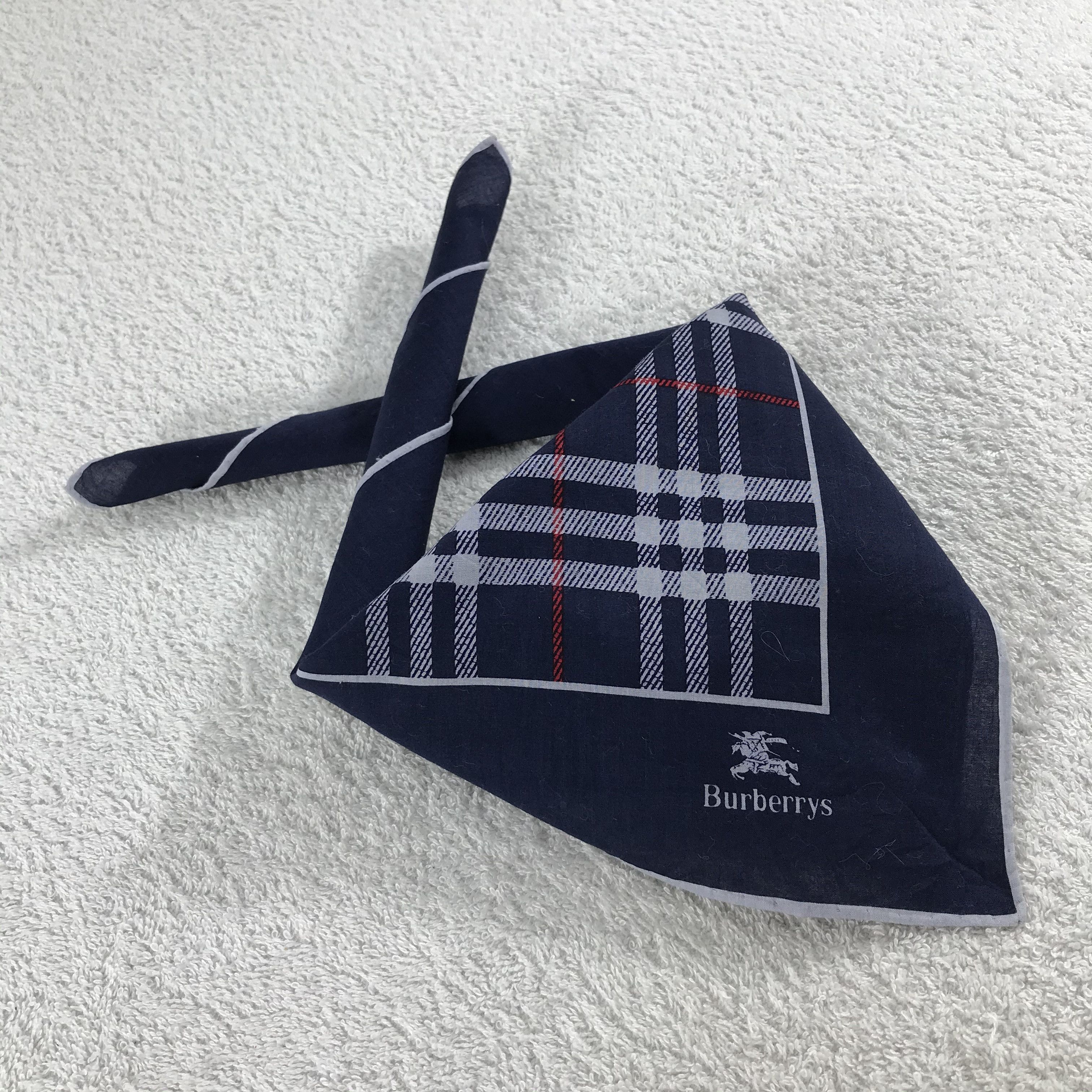 Burberry × Vintage Burberry Bandana / Handkerchief / Neckerchief - S172 Size ONE SIZE - 4 Thumbnail