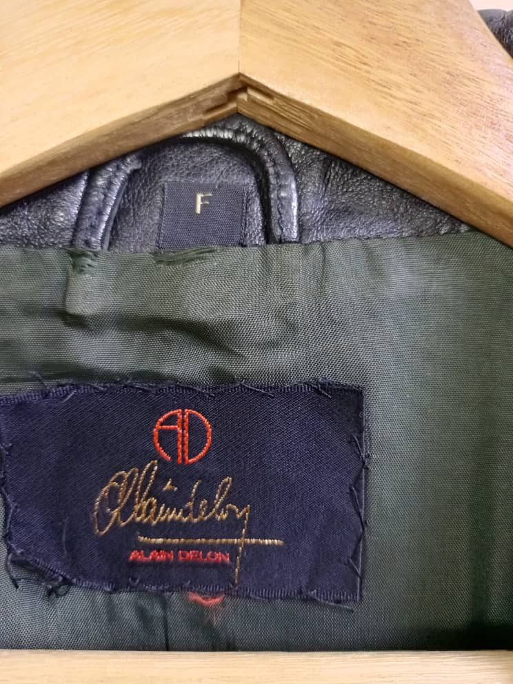 ALAIN DELON × Vintage Alain Delon Black Leather Jacket Size US L / EU 52-54 / 3 - 4 Thumbnail