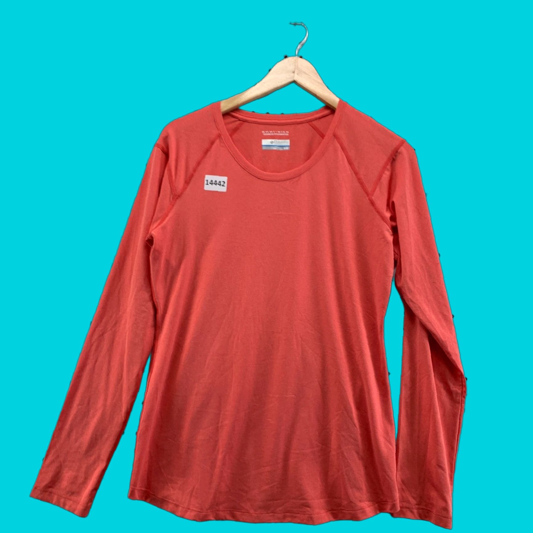 Altea Columbia Long Sleeve Omni Wick Teal Orange Size Medium Advanced Evaporation Tee Men M Orange Omni Wick Teal Orange Long Sleeve Shirt Mens Size US M / EU 48-50 / 2 - 1 Thumbnail