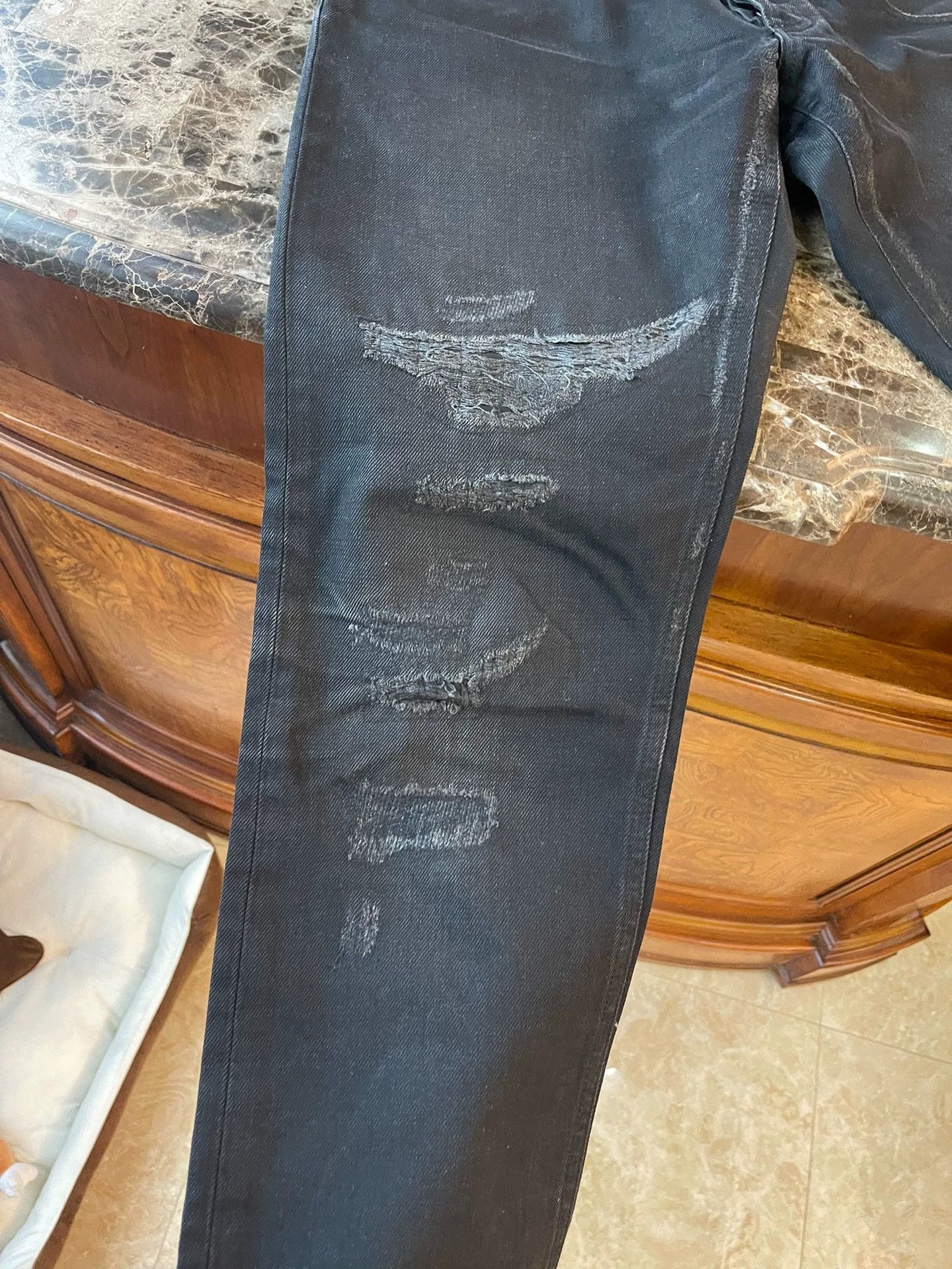 Dior DG Distressed Knee Jeans 46 Size US 30 / EU 46 - 5 Thumbnail