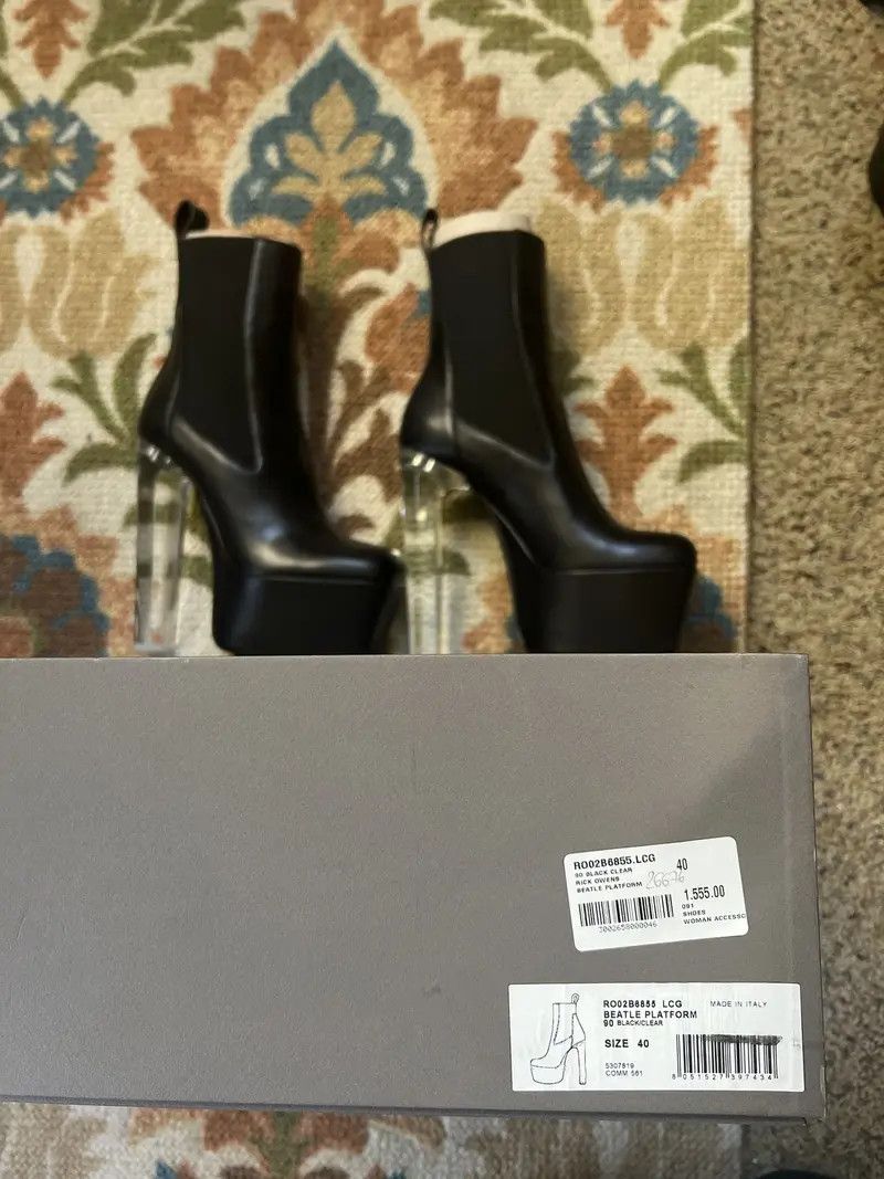 Rick Owens 135mm Minimal Grill Beatle 65 boots Size US 10 / IT 40 - 2 Thumbnail