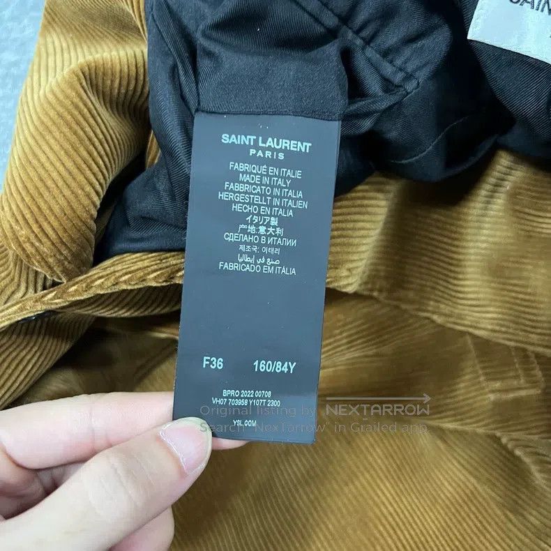 Saint Laurent Paris Saint Laurent Paris Corduroy coat Size XS / US 0-2 / IT 36-38 - 6 Thumbnail