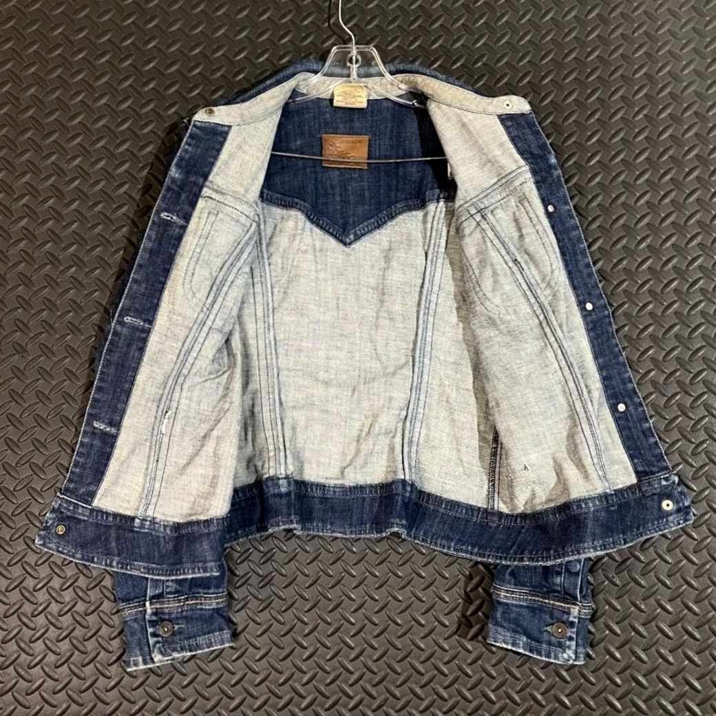 Jordache VINTAGE Jordache Legacy Denim Jean Jacket BLUE Full Button Women Large Jeans Jacket Women L Blue Y2K Size 36" / US 14 / IT 50 - 4 Thumbnail