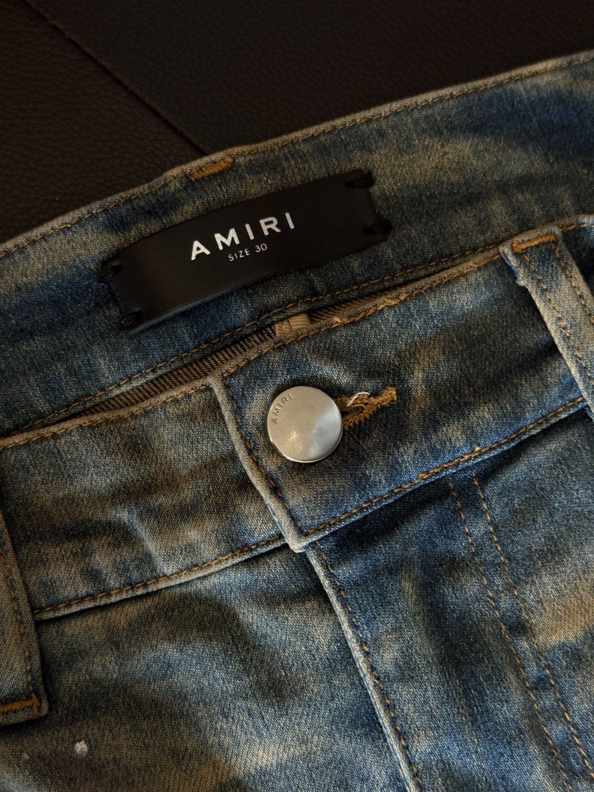 Amiri Amiri Blue Jeans Colorful Paint Splatter Size 30 Flawless 🧼 Size US 30 / EU 46 - 15 Thumbnail