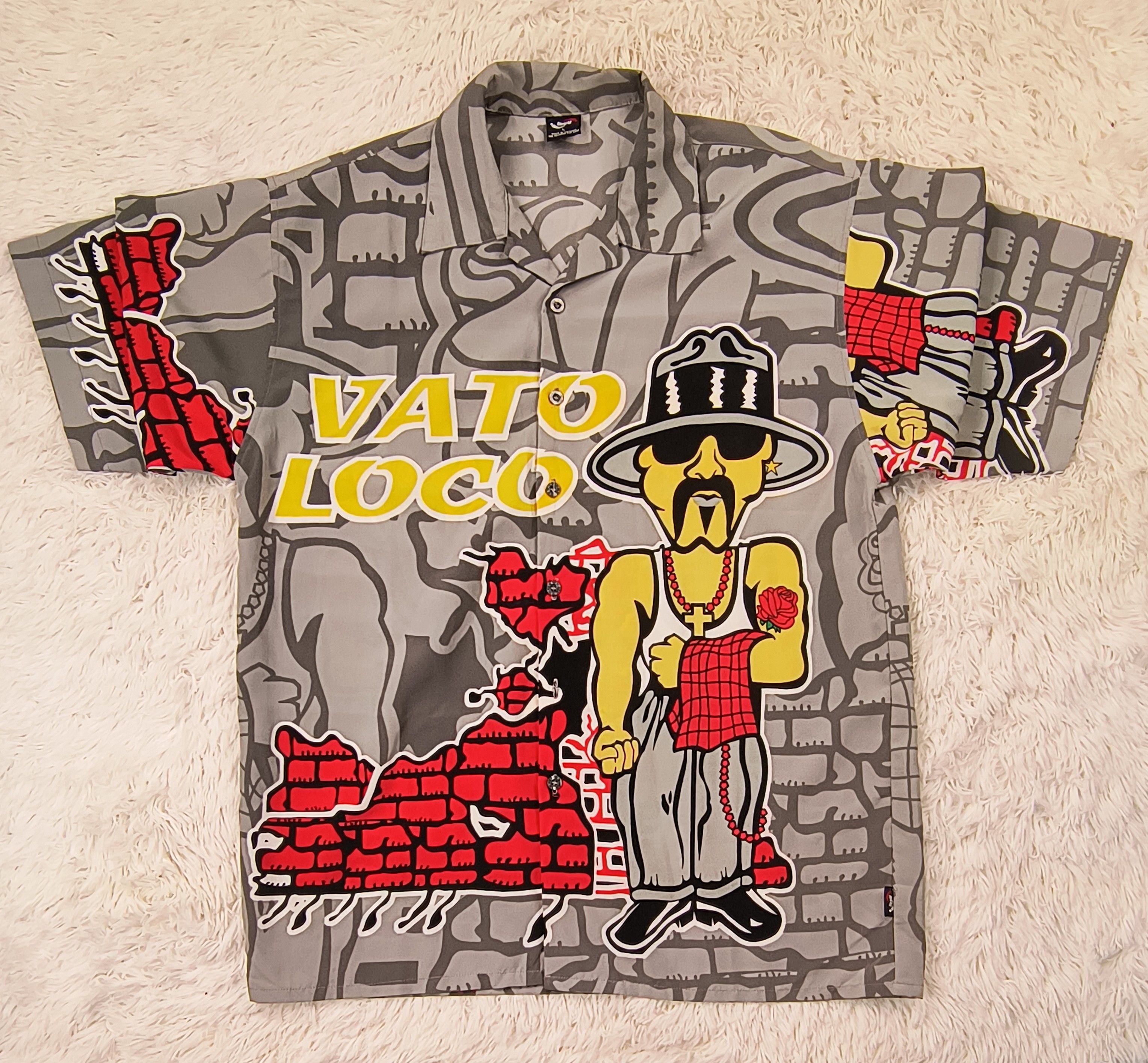 Other Vintage vato loco cholo 90s button up shirt Size US S / EU 44-46 / 1 - 2 Thumbnail