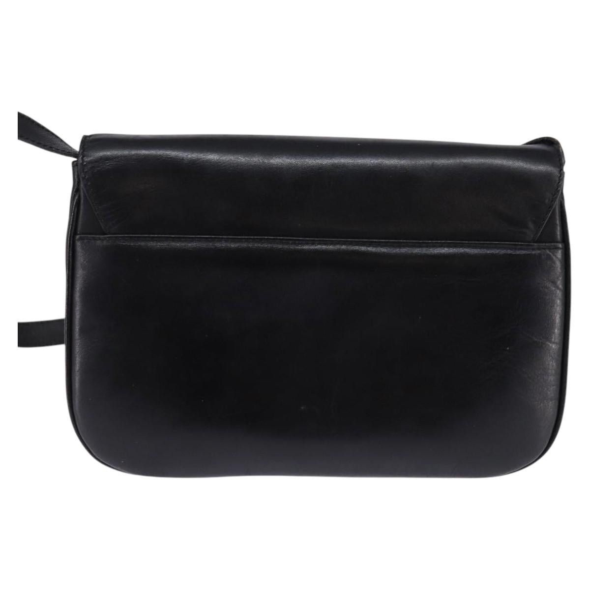 Celine CELINE Shoulder Bag Leather Black Gold Size ONE SIZE - 3 Thumbnail
