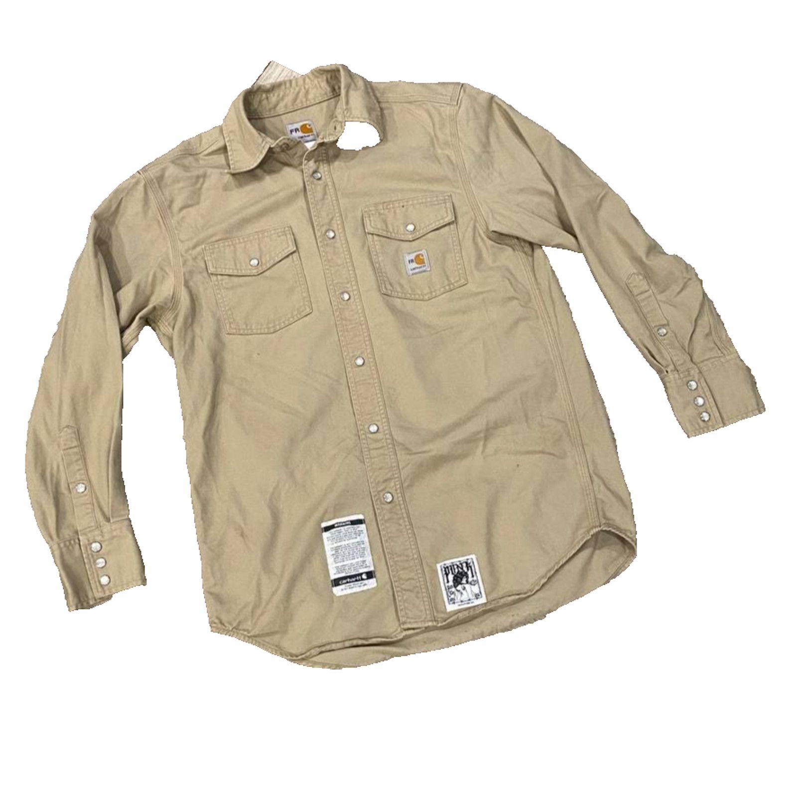 Carhartt Punk LA Anarchy Carhartt FR Flame Resistant Metal Khaki sz M Size US M / EU 48-50 / 2 - 3 Thumbnail