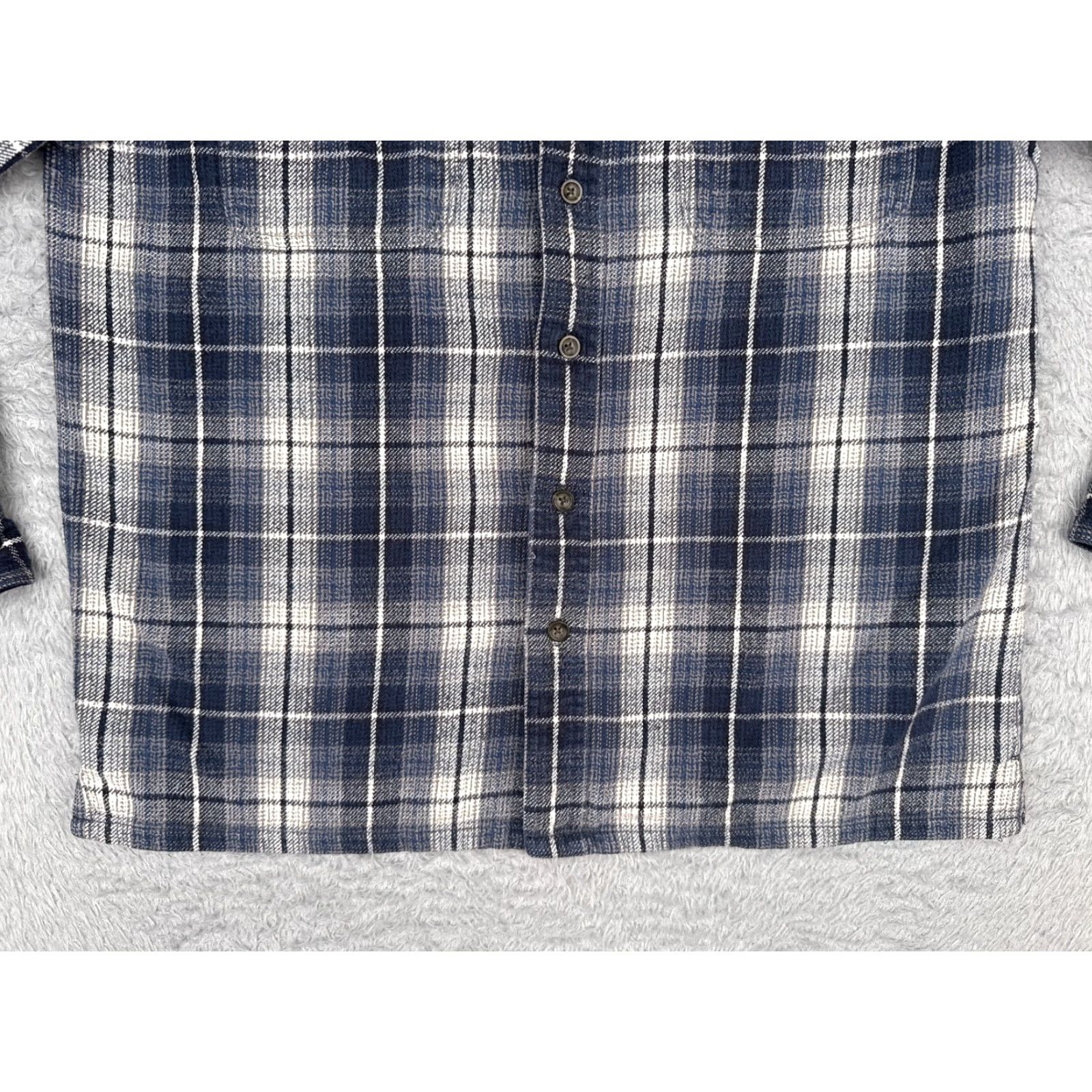 Vintage Alaska Wilderness Gear Shirt Mens Medium Blue Plaid Flannel 100% Cotton Button Up Size US M / EU 48-50 / 2 - 5 Thumbnail
