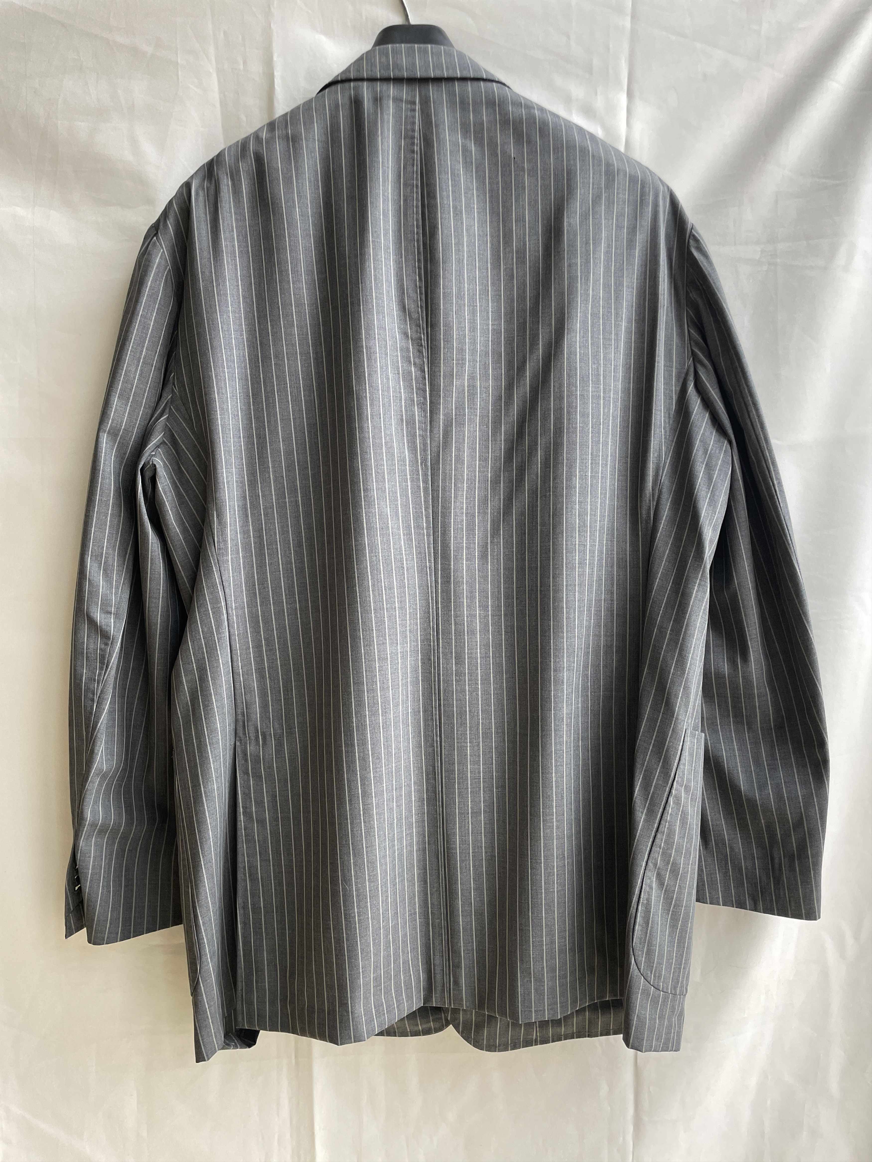 Suitsupply Suitsupply Half Lined Striped Dark Gray Wool Blazer Size 48R - 2 Thumbnail