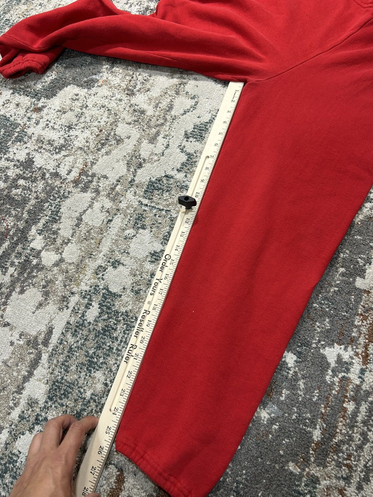 Vintage 1970s Russell Athletics Gold-Tag Red Cuffed Sweatpants Size US 34 / EU 50 - 11 Thumbnail