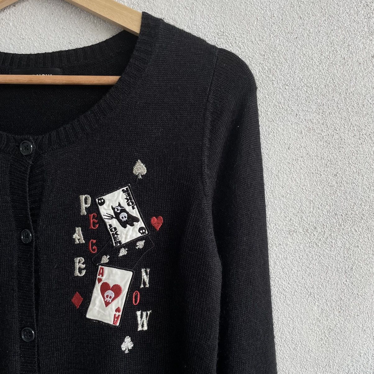 Japanese Brand Vintage Peace Now Side Button Cardigan Size US M / EU 48-50 / 2 - 3 Thumbnail
