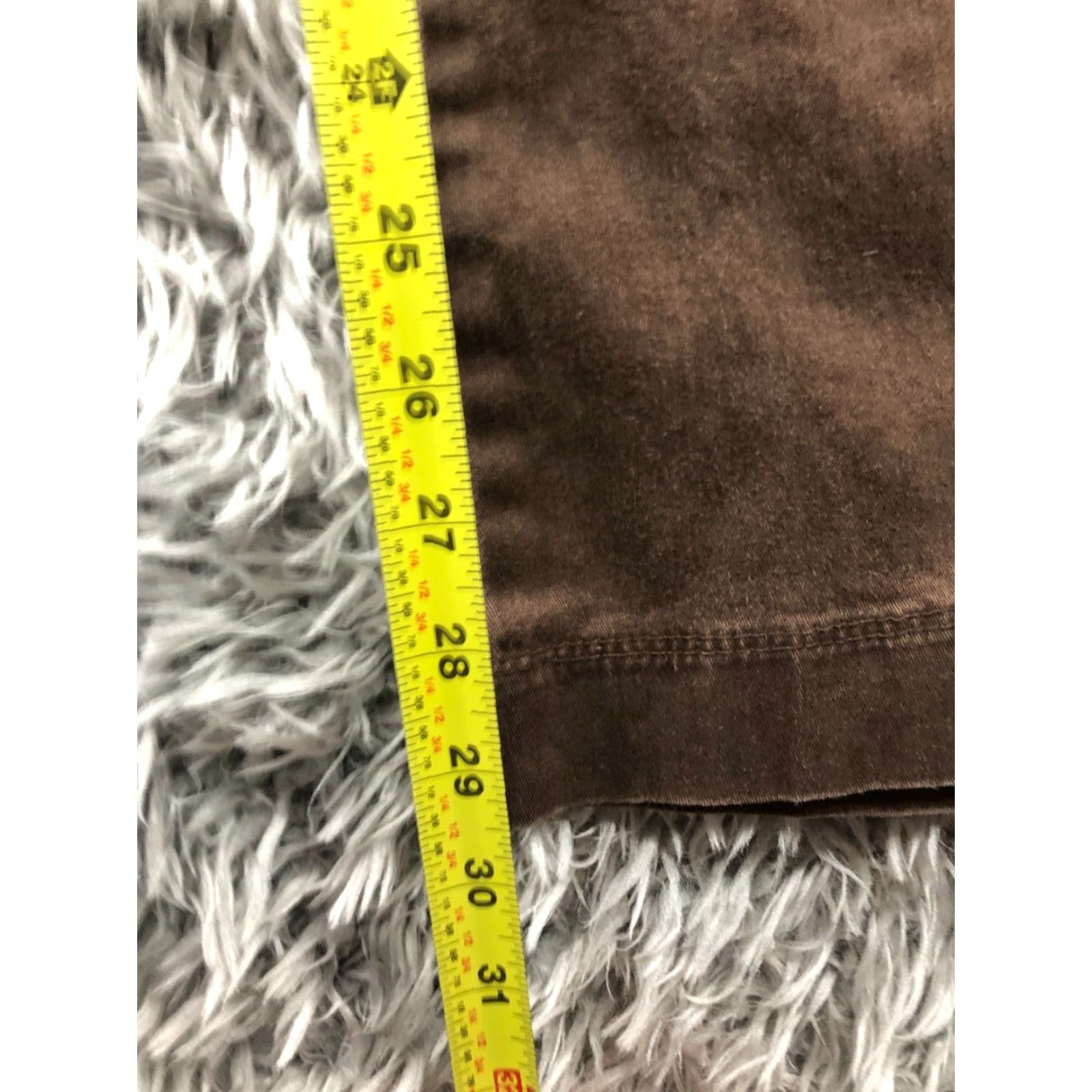 Lee Lee Womens Pants Mid Rise Chino 8 Brown Knit Stretch Pockets Button Flat Front Regular Straight Vintage: No Size 30" / US 8 / IT 44 - 3 Thumbnail