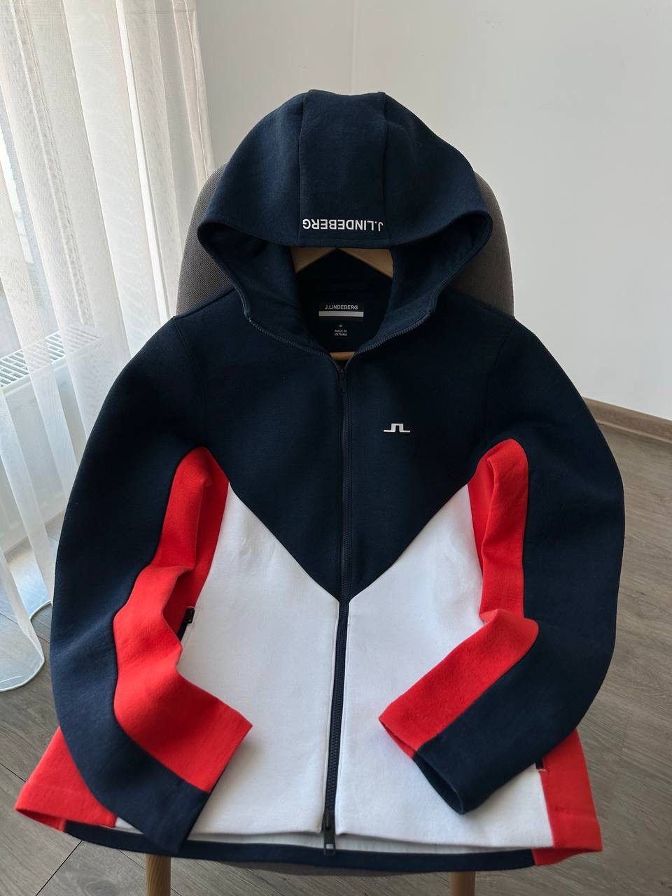 J.Lindeberg × Vintage Vintage J.Lindeberg Full Zip Crystal Hoodie Size M / US 6-8 / IT 42-44 - 10 Thumbnail