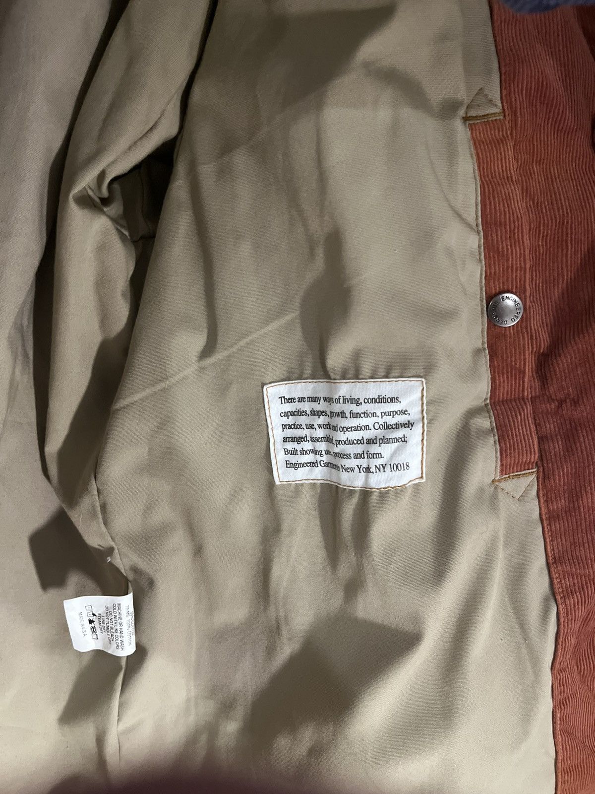 Engineered Garments Engineered Garments x Charcoal Corduroy Jacket XS Size US XS / EU 42 / 0 - 8 Thumbnail
