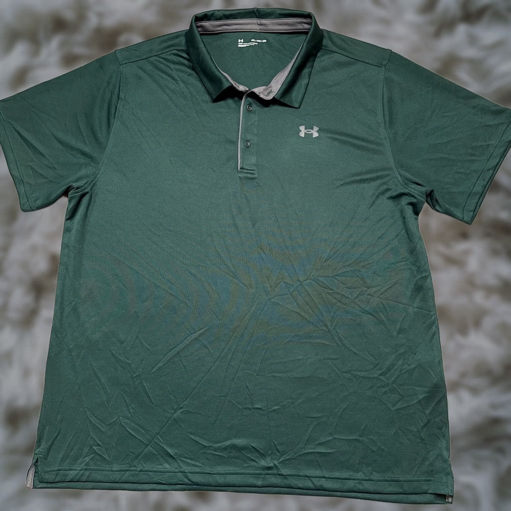 Under Armour Under Armour Polo Shirt Mens 4XL Green Short Sleeve Golf Casual Activewear Size US XXL / EU 58 / 5 - 1 Thumbnail