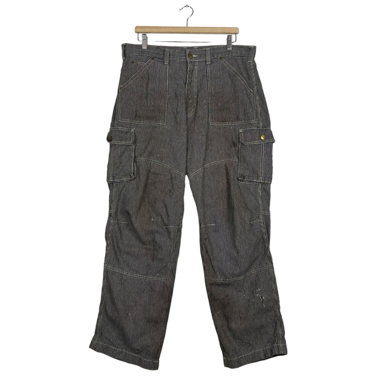 Japanese Brand × Toyo Enterprises 🔥 VINTAGE DOGMAN HIKORY STRIPE CARGO Size US 36 / EU 52 - 2 Thumbnail