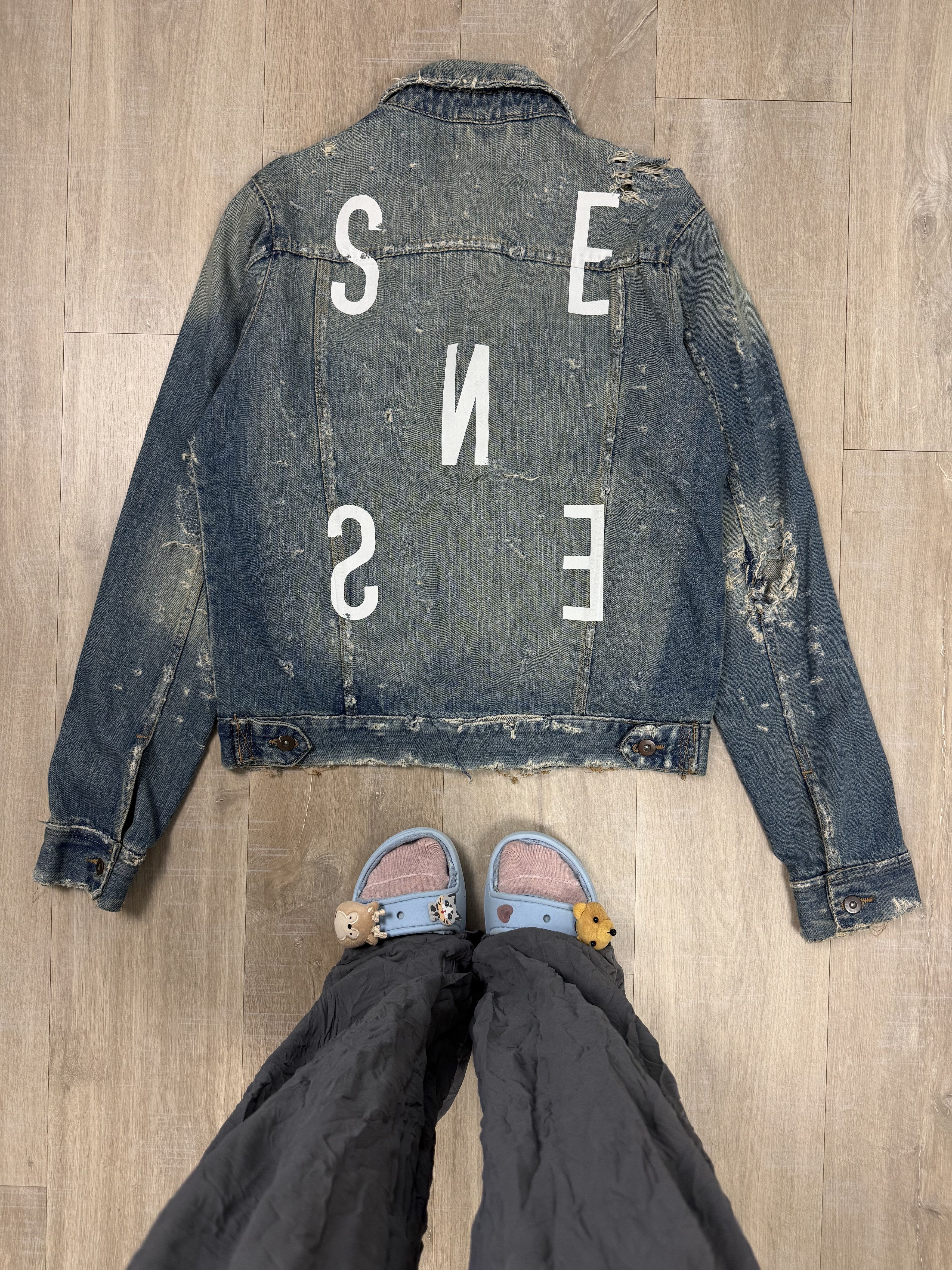 Vintage Sense of Things Avant Garde Denim Jacket Size US L / EU 52-54 / 3 - 1 Thumbnail