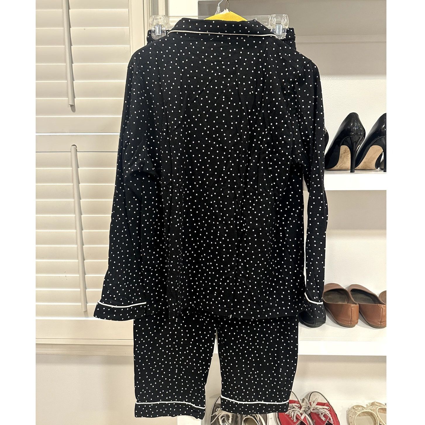Other Joyarsia Women's Black White Polka Dot Pajama Set S NWOT Size ONE SIZE - 5 Thumbnail