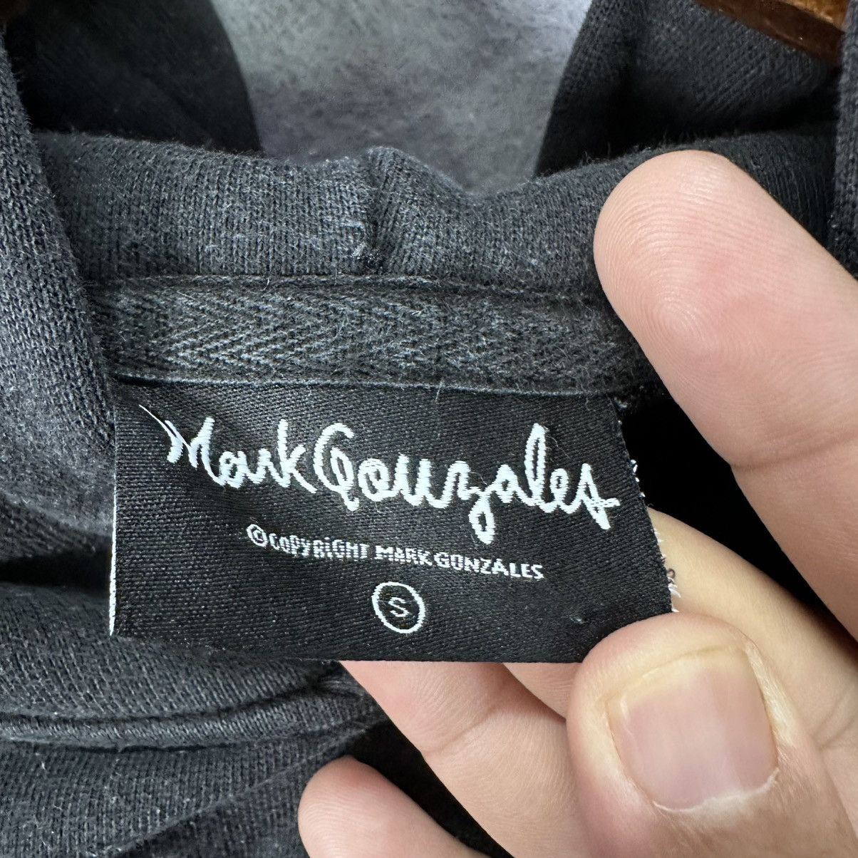 Japanese Brand Vintage Mark Gonzales Hoodie Black Spellout Logo Skatewear Size US S / EU 44-46 / 1 - 6 Thumbnail
