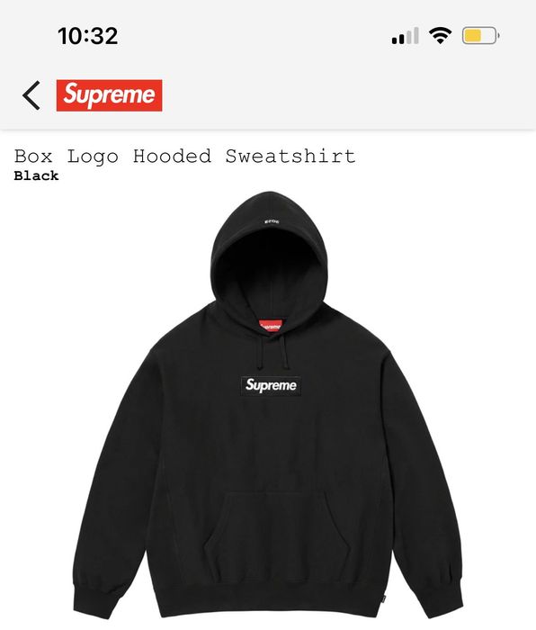 Supreme Supreme Box Logo Hoodie FW23 (Black) | Grailed