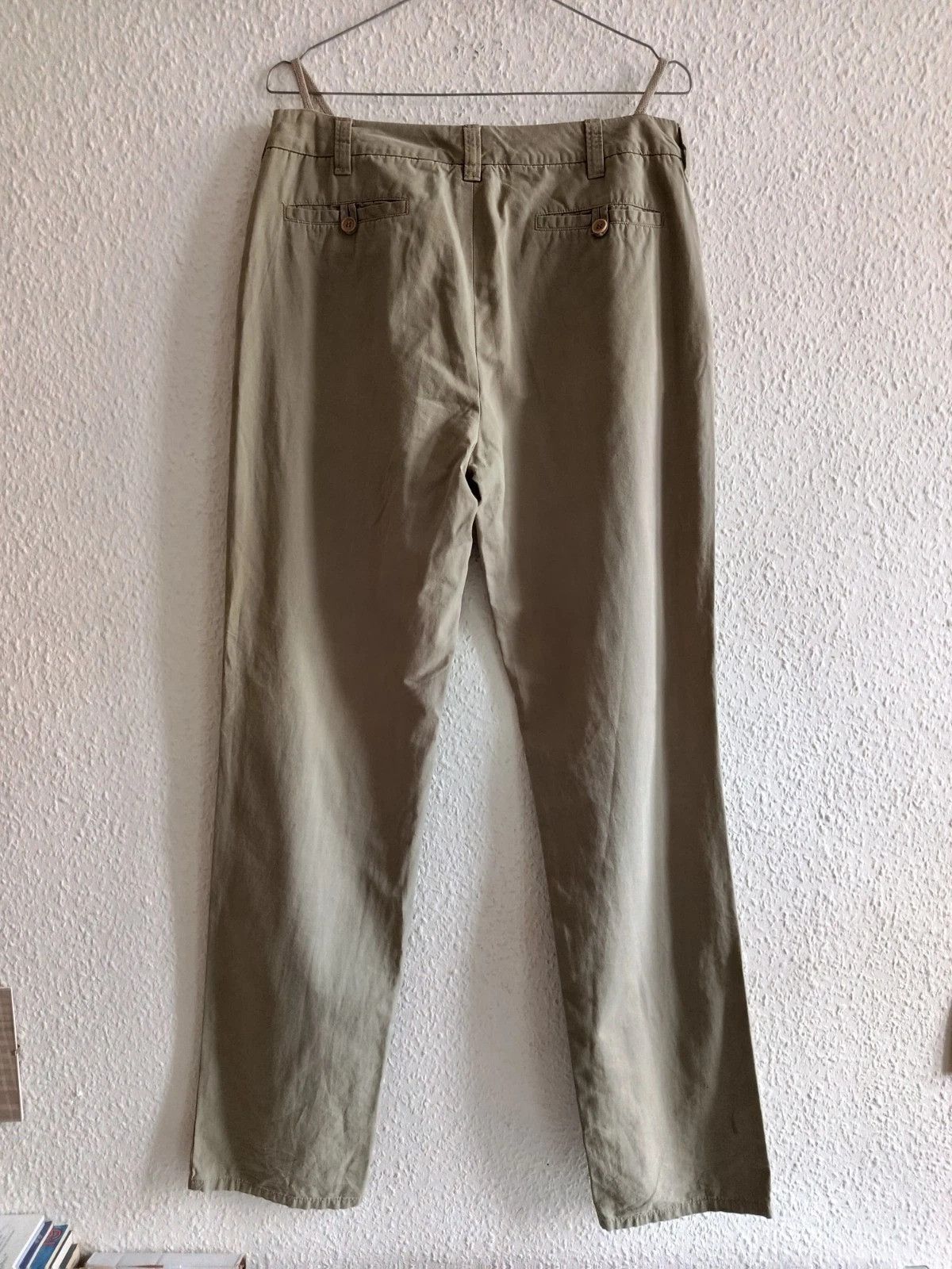 Helmut Lang Archive 90s pants M/44 khaki vintage treated Size US 28 / EU 44 - 2 Thumbnail