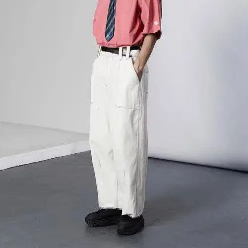 Japanese Brand 21SS Indigo Union Japan White Denim Minimalist Pants Size US 32 / EU 48 - 3 Thumbnail