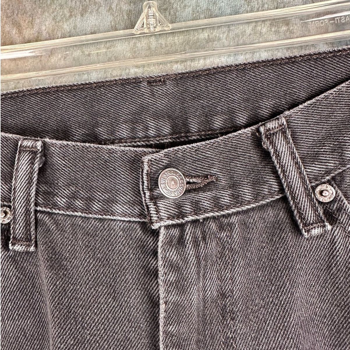 Levi's × Vintage Vintage Levis 505 Black Denim Jeans 36x30 Faded Y2K Regular Size US 36 / EU 52 - 9 Thumbnail