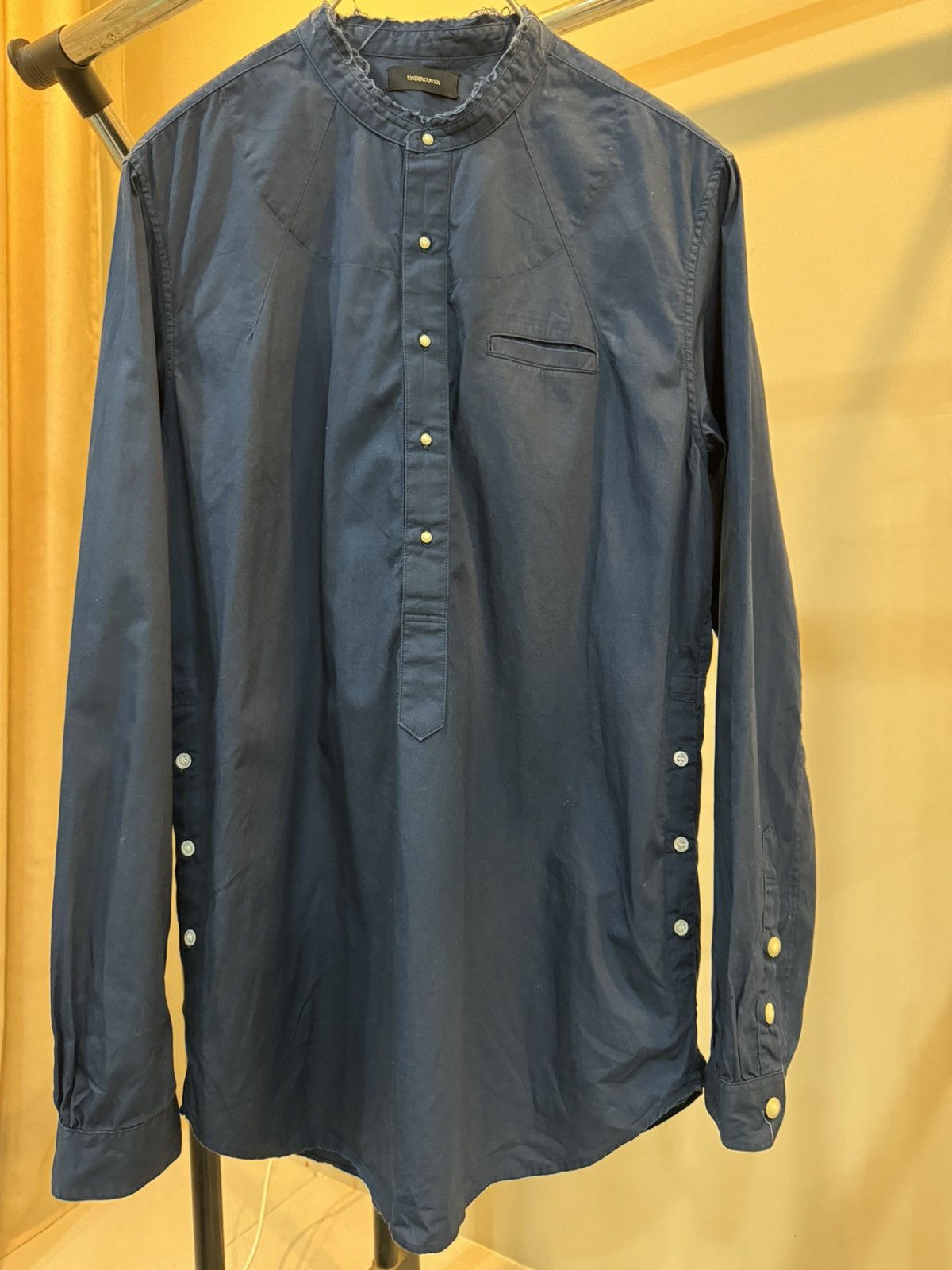 Undercover Undercover SS15 Collarless Shirt Size US L / EU 52-54 / 3 - 3 Thumbnail