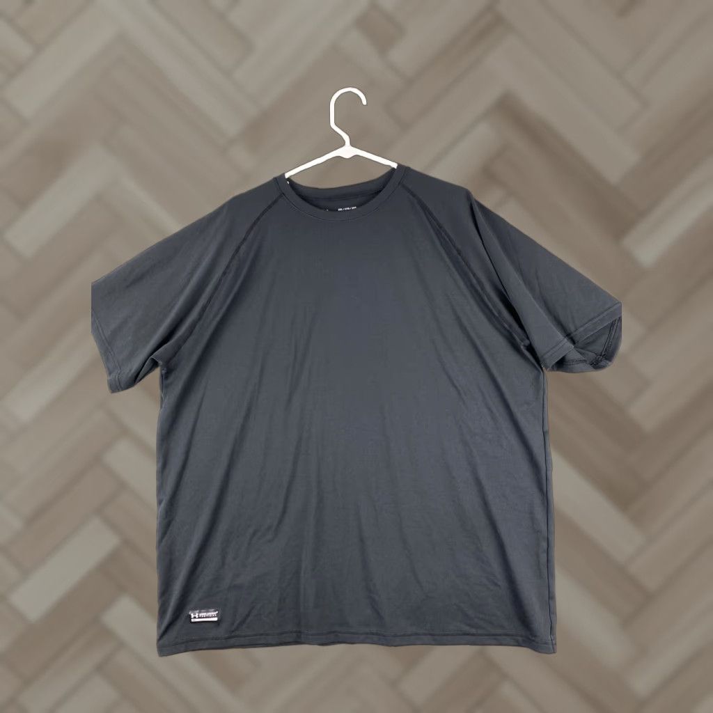 Under Armour UNDER ARMOUR UA HeatGear Loose Short Sleeve Black T-Shirt Men’s 2XL / 36-39 Crew Neck Pullover Lightweight Activewear Gym Mens Size US XXL / EU 58 / 5 - 1 Thumbnail