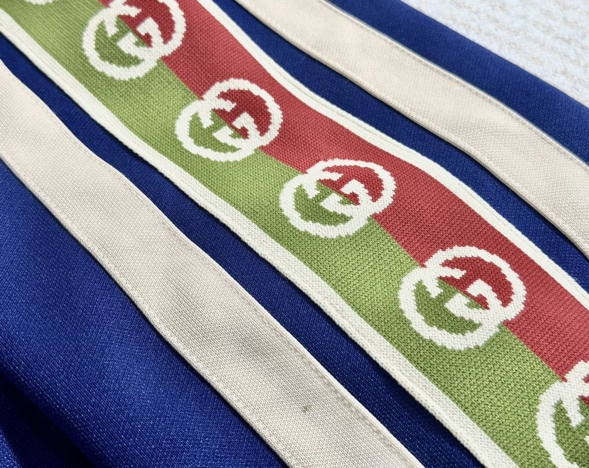 Gucci Gucci Logo Tape Hooded Cotton Blend Bomber Size US L / EU 52-54 / 3 - 6 Thumbnail
