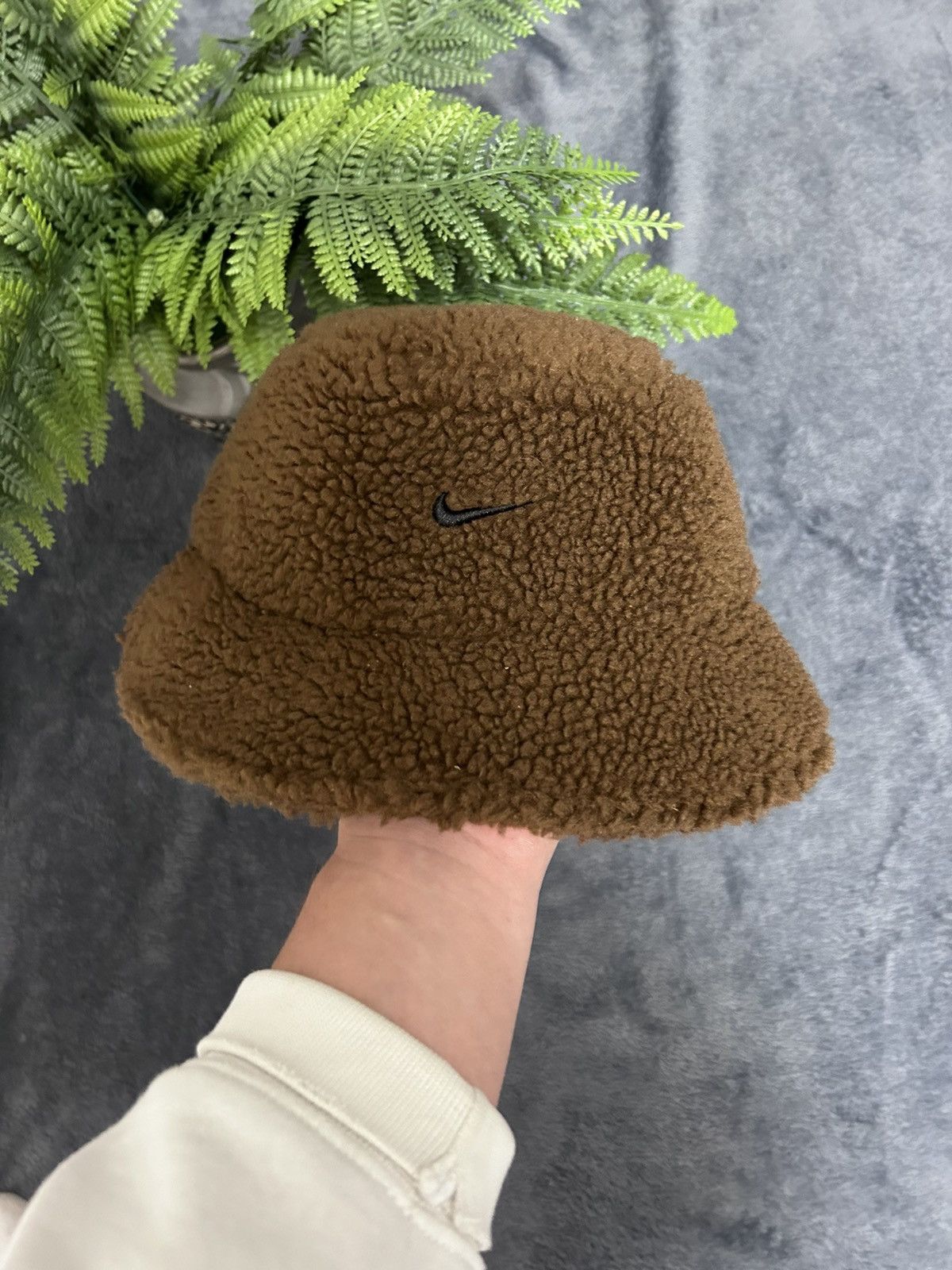 Nike 90s Vintage Nike Fleece Hat Teddy Panama Rare Streetwear Size ONE SIZE - 1 Thumbnail