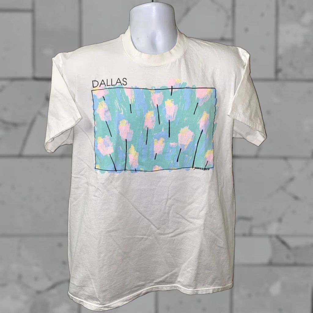 Vintage VINTAGE Tedman Mens White Short Sleeve Dallas TX T-Shirt XL USA Made Size US XL / EU 56 / 4 - 1 Thumbnail