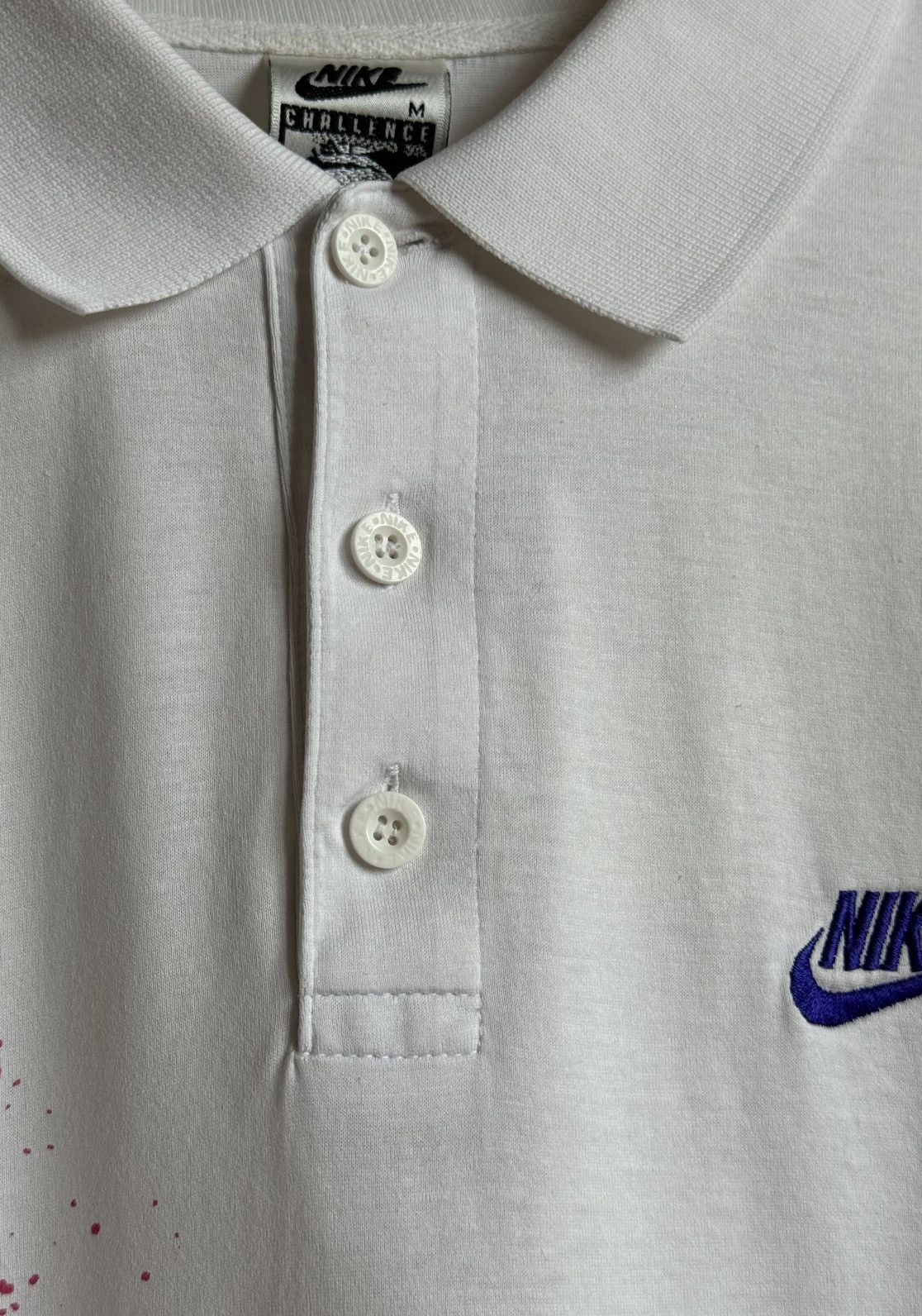 Nike Nike Vintage Challenge Courte 90’s Collar T-Shirt Size US M / EU 48-50 / 2 - 6 Thumbnail