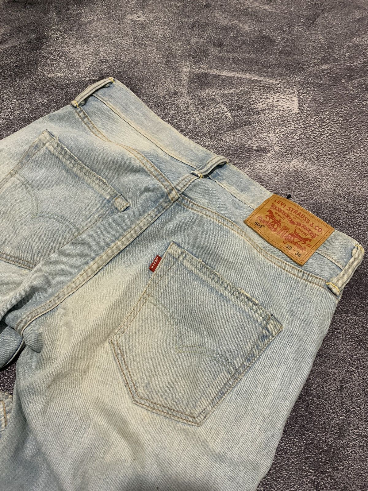 Levi's Denim pants Levi’s 501 ripped vintage Size US 32 / EU 48 - 10 Thumbnail