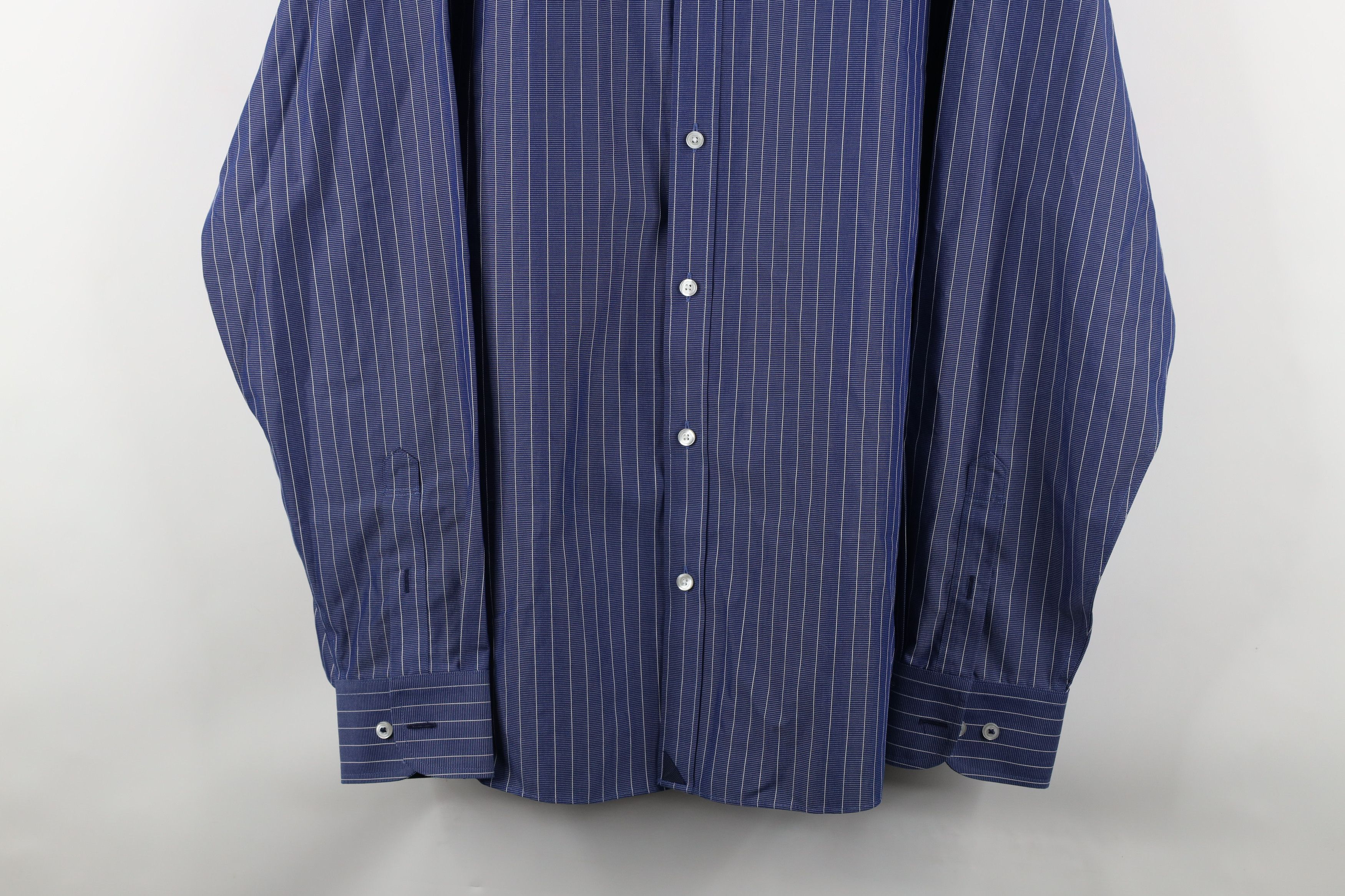 UNTUCKit × Vintage Untuckit Pinstriped Relaxed Fit Collared Button Shirt Size US XXL / EU 58 / 5 - 3 Thumbnail