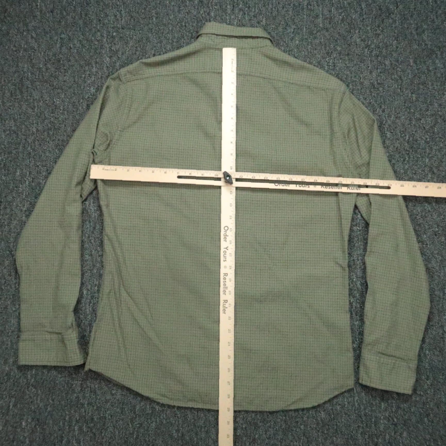 Gustin Gustin Shirt Men L Green Plaid Long Sleeve 100% Wool Button Up Size US L / EU 52-54 / 3 - 5 Thumbnail