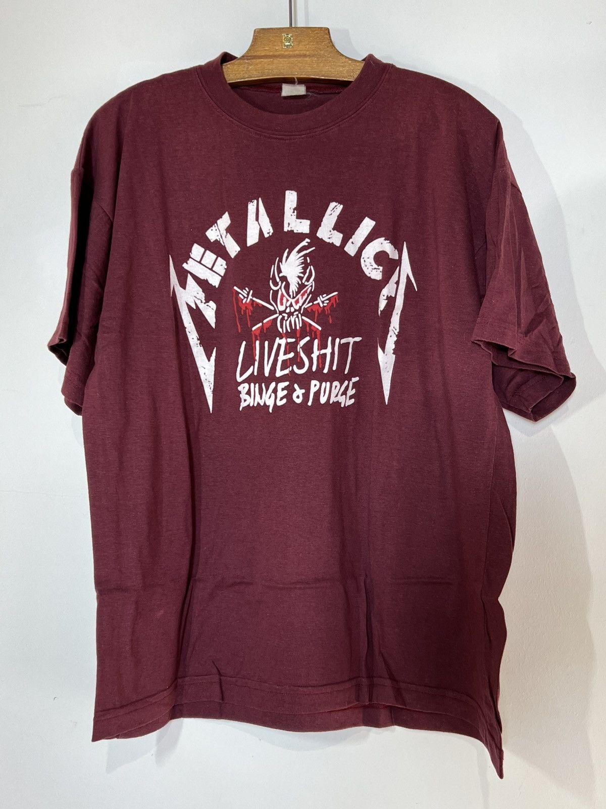 Band Tees vintage 90s Metallica shirt binge and purge Size US XL / EU 56 / 4 - 1 Thumbnail