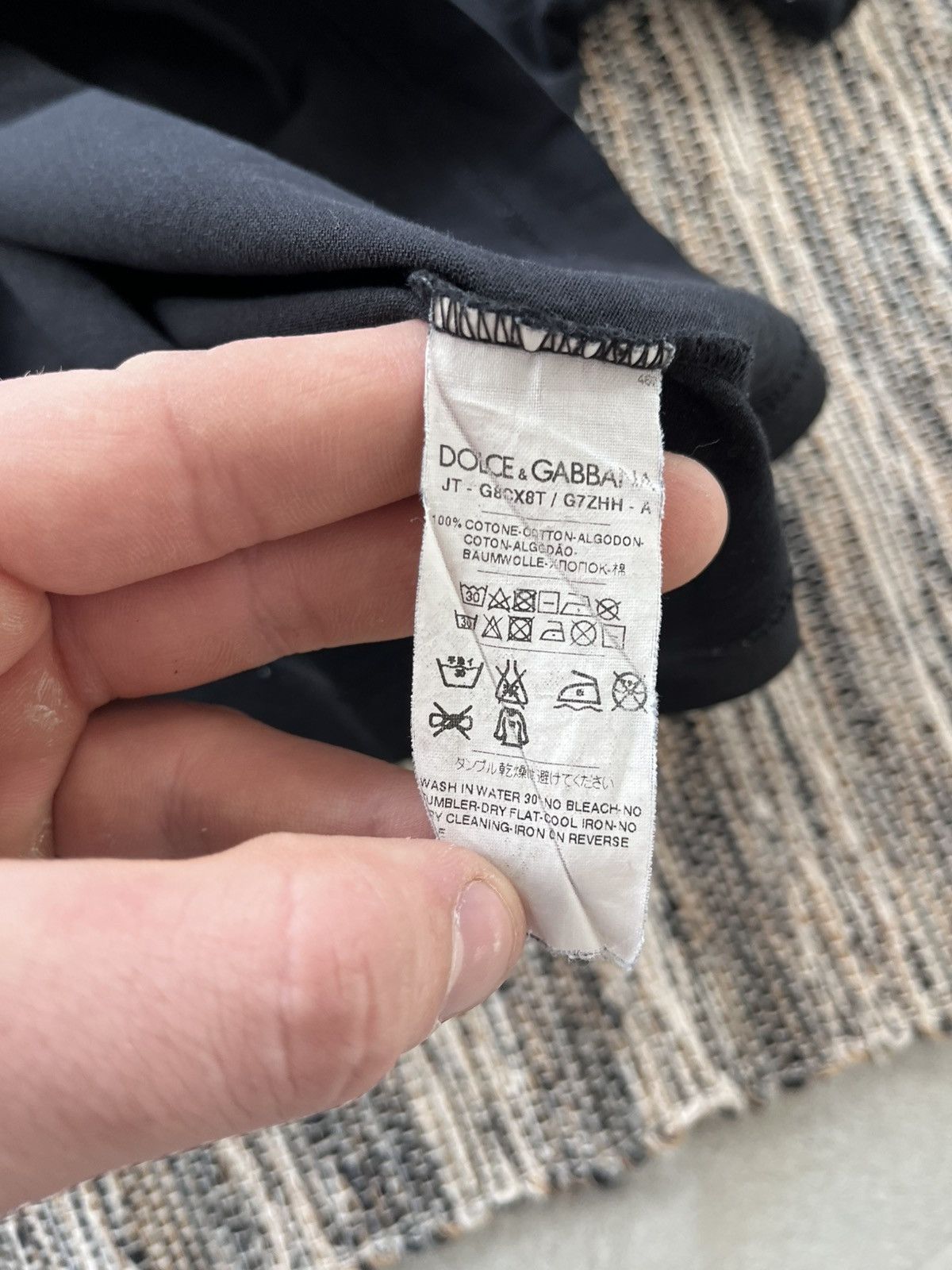 Dolce & Gabbana Vintage Dolce Gabbana Black TShirt Luxury Minimal Blank Tee Size US M / EU 48-50 / 2 - 9 Thumbnail