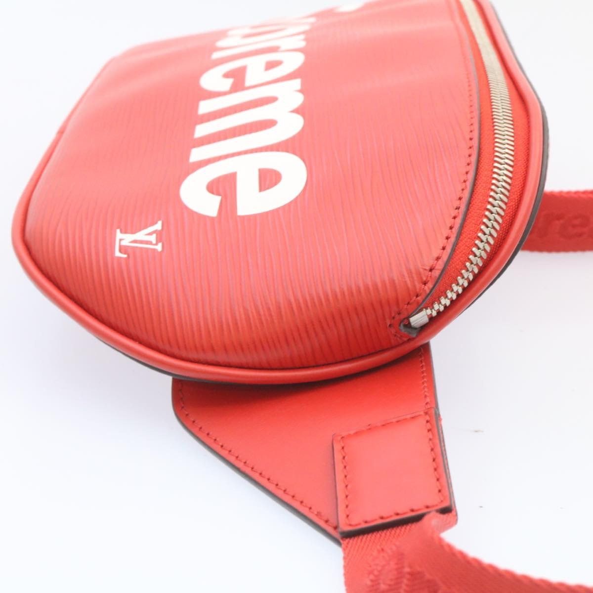 Louis Vuitton LOUIS VUITTON X Supreme Epi Bum Bag Body Bag Red M53418 Size ONE SIZE - 5 Thumbnail
