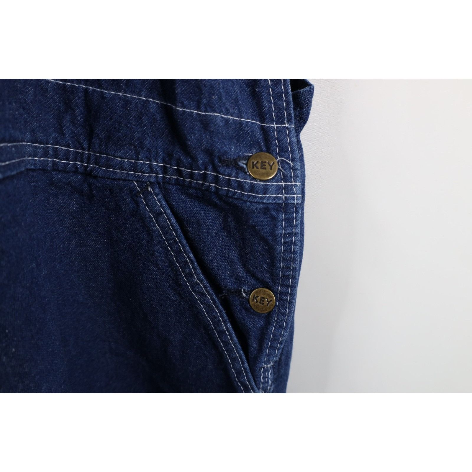 Vintage Vintage 90s Streetwear Faded Wide Leg Denim Overalls 48x30 Size US 44 / EU 60 - 7 Thumbnail