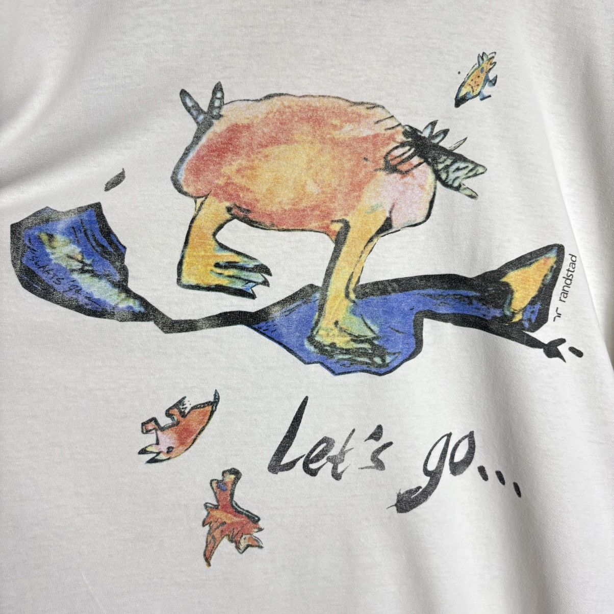 Vintage Vintage 90s Let’s Go To Randstad Graphic T-Shirt / Band Tee Size US XL / EU 56 / 4 - 2 Thumbnail