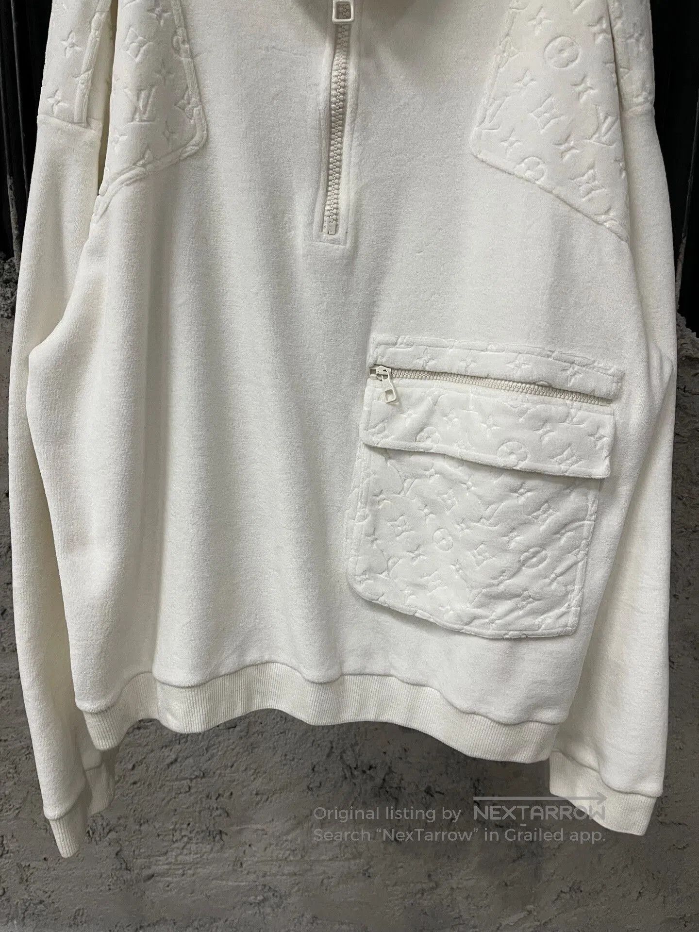 Louis Vuitton louis vuitton velvet half-zip sweatshirt. Size US L / EU 52-54 / 3 - 4 Thumbnail