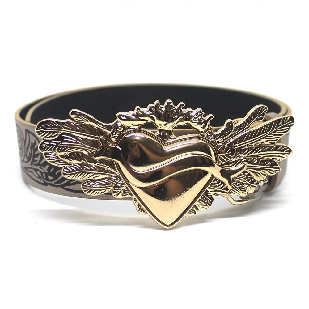 Designer Crazy Vintage Belt Riveted Belts Menswear Accessories Size ONE SIZE - 4 Thumbnail