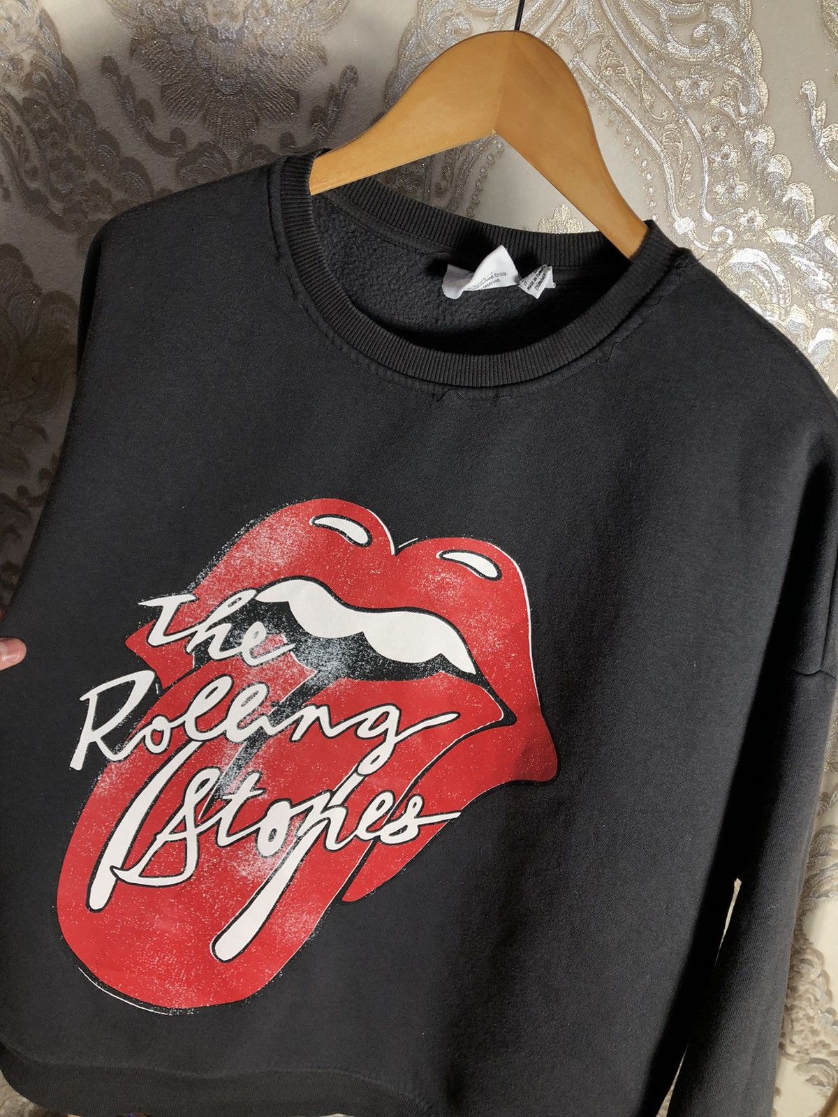 Band Tees × Vintage VERY RARE THE ROLLING STONES BIG LOGO ROCK HOODIE Y2K 90s Size US XL / EU 56 / 4 - 2 Thumbnail