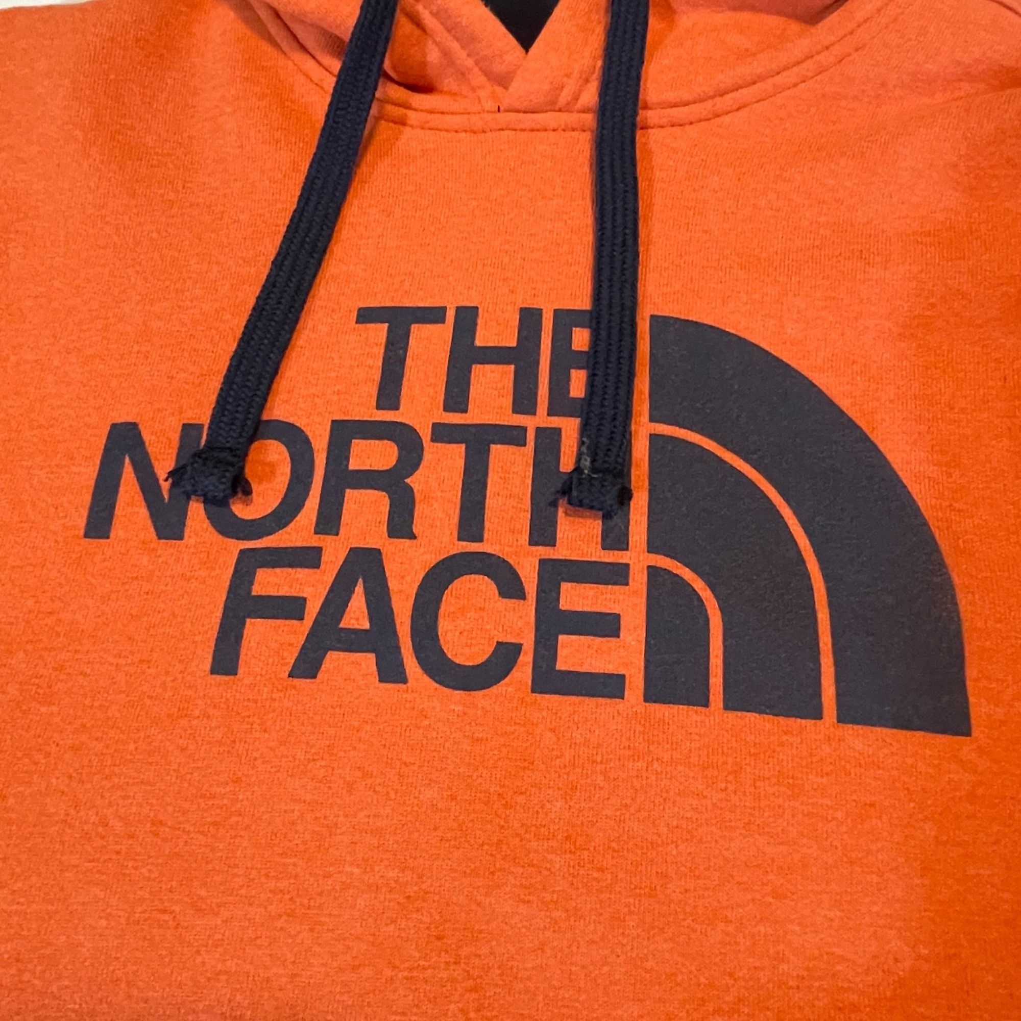 The North Face The North Face Mens Hoodie Small Orange Cotton Blend Pullove Size US S / EU 44-46 / 1 - 3 Thumbnail