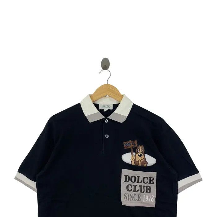 Vintage Vintage DOLCE CLUB DOG 1978 Embroidered Pocket Polo Size M / US 6-8 / IT 42-44 - 2 Thumbnail